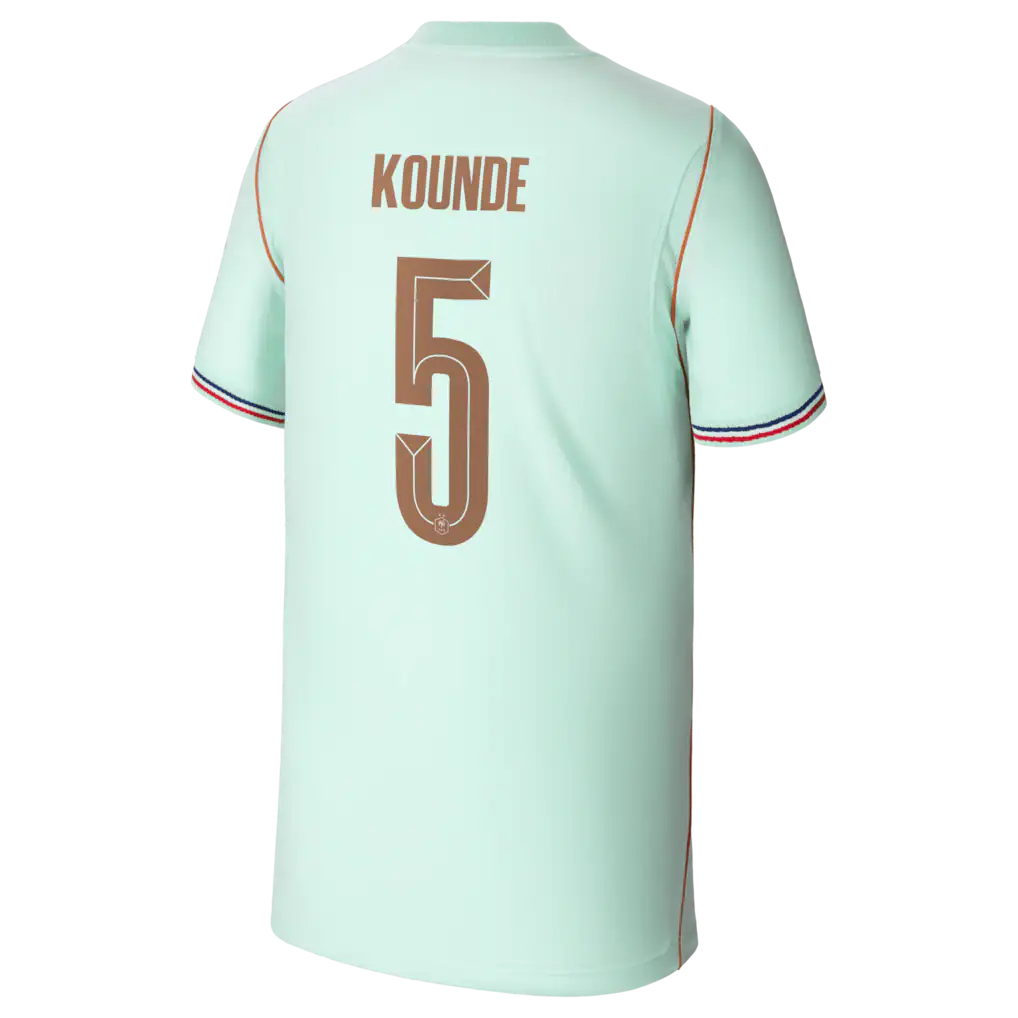 Jules Koundé France National Team Nike Youth 2026 Away Stadium Replica Jersey - Green