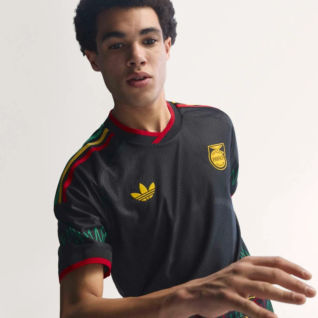 Jamaica National Team adidas 2026 Away On-Field Authentic Jersey - Black