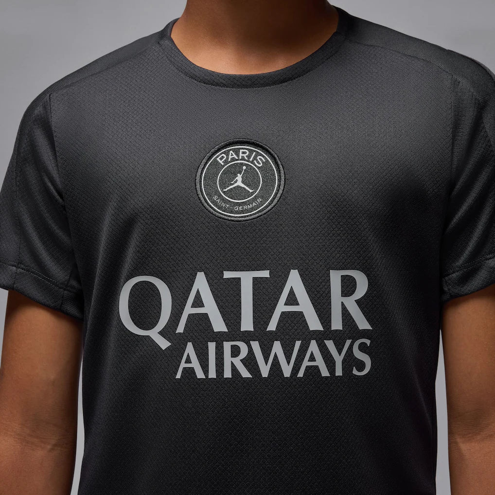 Paris Saint-Germain Jordan Brand Youth 2025/26 Strike Fourth Training Top - Black