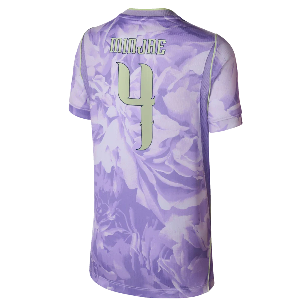 Kim Min-jae South Korea National Team Nike Youth 2026 Away Stadium Replica Jersey - Purple