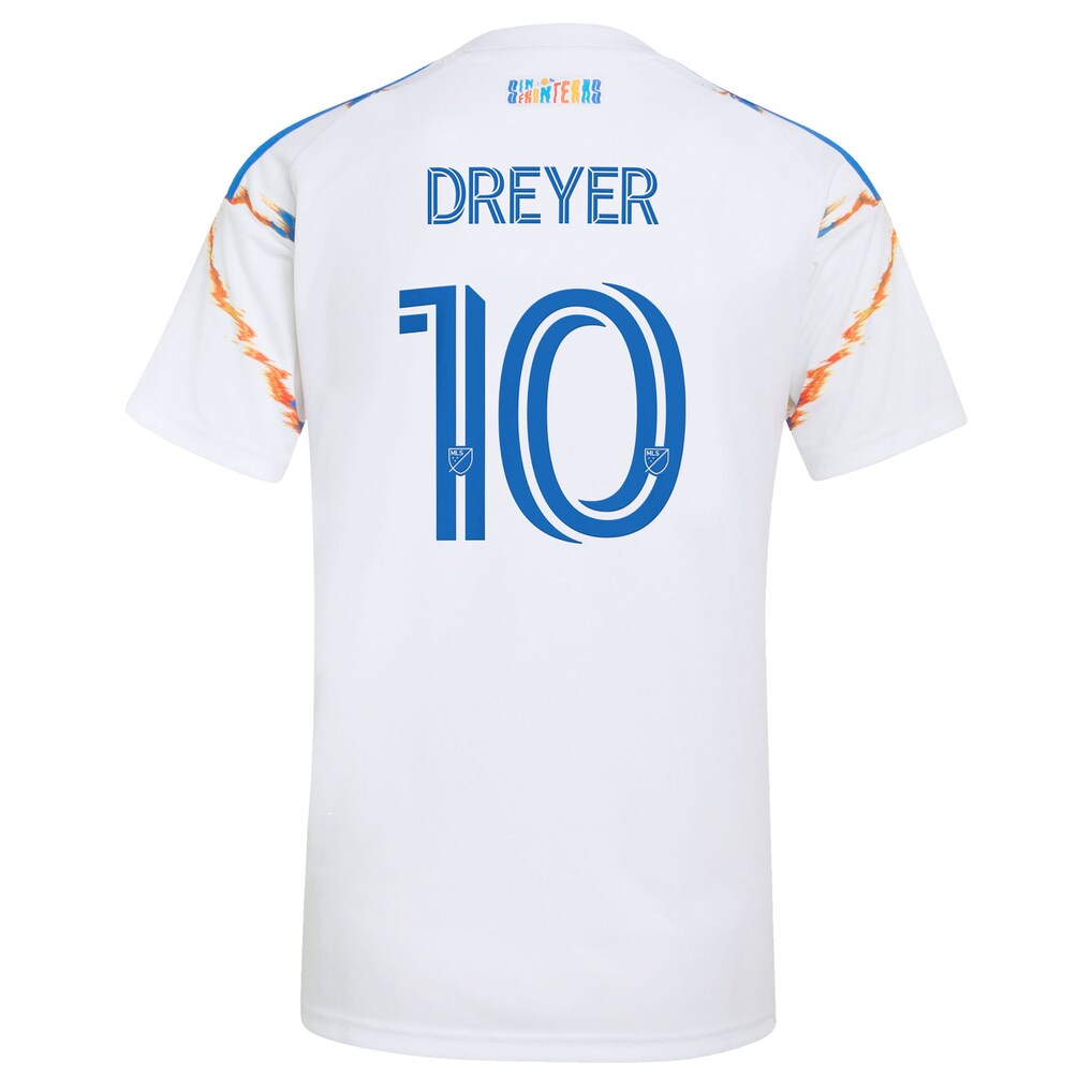 Anders Dreyer San Diego FC adidas Women's 2026 Celebration of Unprecedented Unity Kit Replica Jersey - White