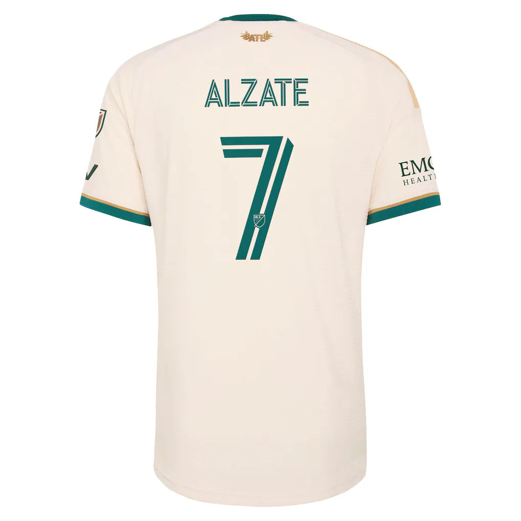 Steven Alzate Atlanta United FC adidas 2026 Spirit of '96 On-Field Authentic Patch Jersey - Tan