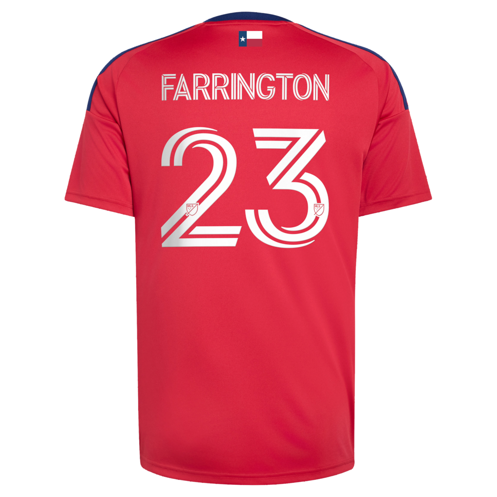 Logan Farrington FC Dallas adidas 2026 DNA Kit Replica Jersey – Red