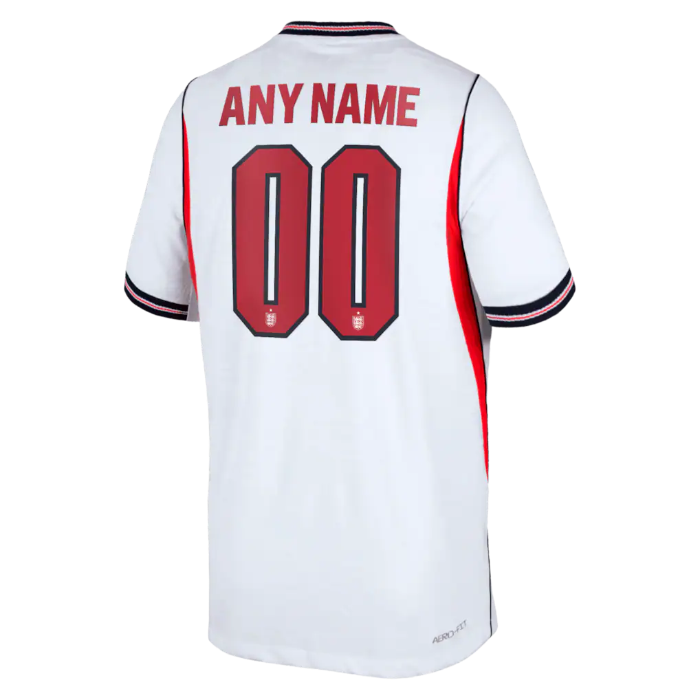 England National Team Nike Youth 2026 Home Match Authentic Custom Jersey - White