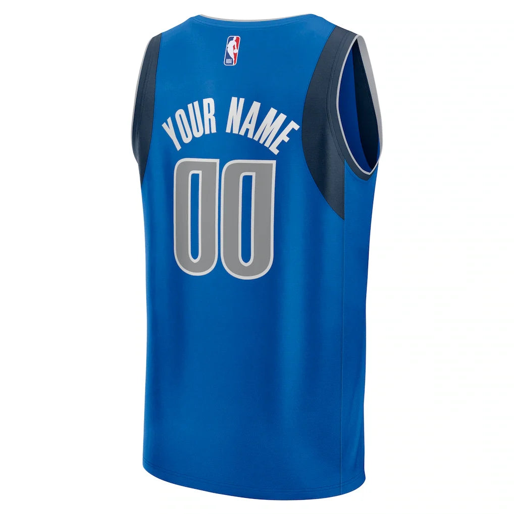 Dallas Mavericks Fanatics Fast Break Custom Jersey - Icon Edition - Blue