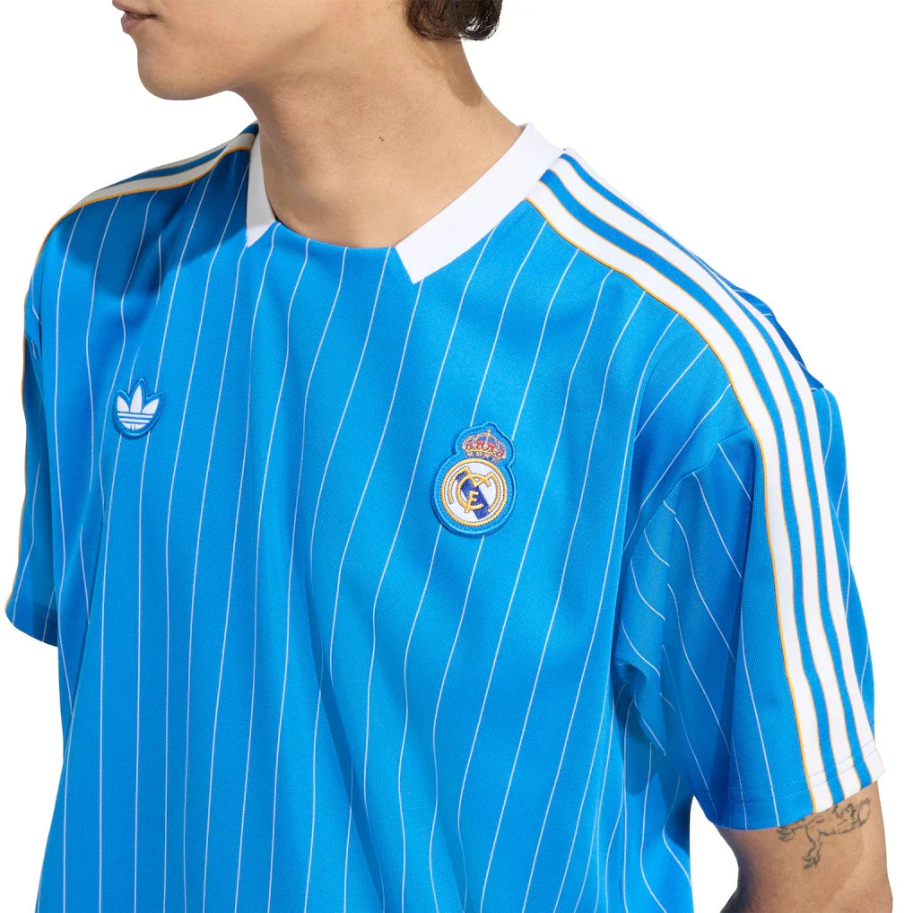 Real Madrid adidas Unisex Terrace Icons Jersey - Blue