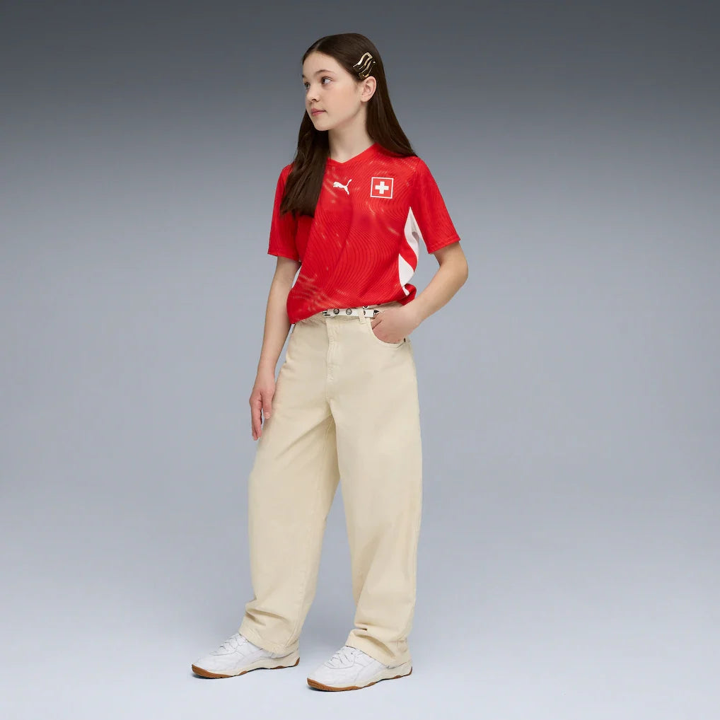Switzerland National Team Puma Youth 2026 Home Replica Jersey - Red