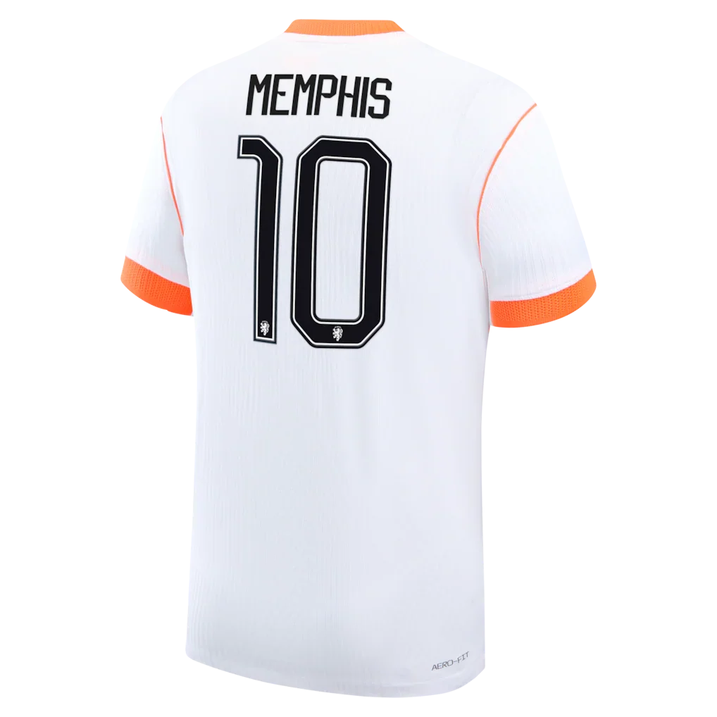 Memphis Depay Netherlands National Team Nike 2026 Away Match Authentic Jersey - White