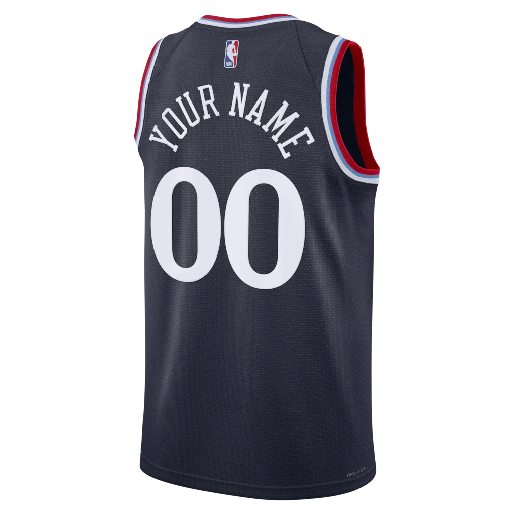 LA Clippers Nike Unisex Swingman Custom Jersey - Icon Edition - Navy