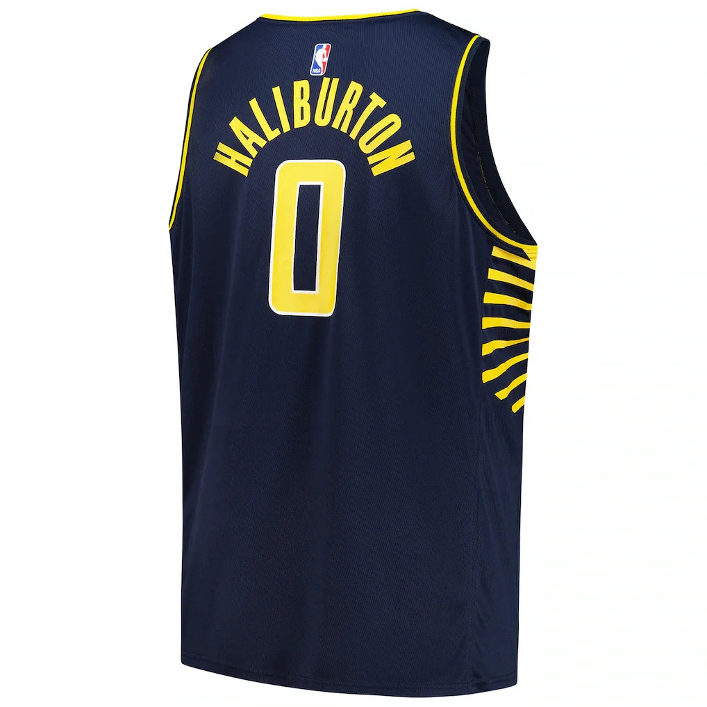 Tyrese Haliburton Indiana Pacers Fanatics Big & Tall Fast Break Jersey - Icon Edition - Navy