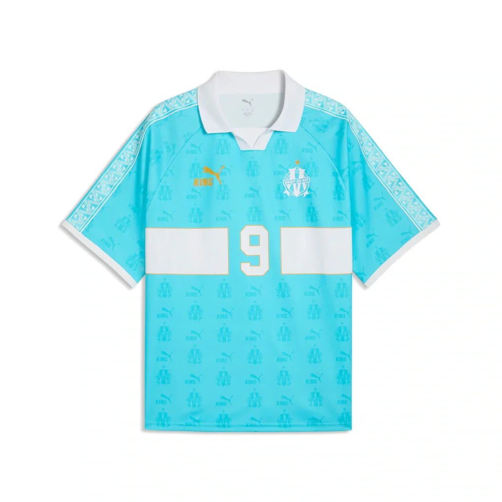 Olympique Marseille Puma KING Retro Fashion Jersey - Turquoise
