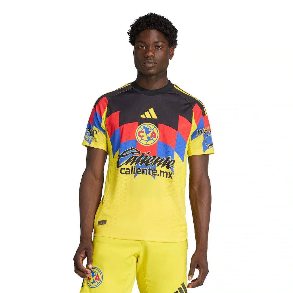 Club America adidas 2025/26 Home Authentic Jersey - Yellow