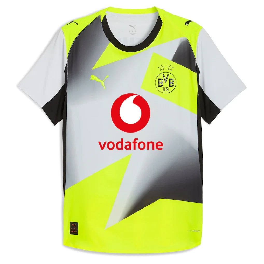 Borussia Dortmund Puma 2025/26 Away Authentic Jersey - Gray