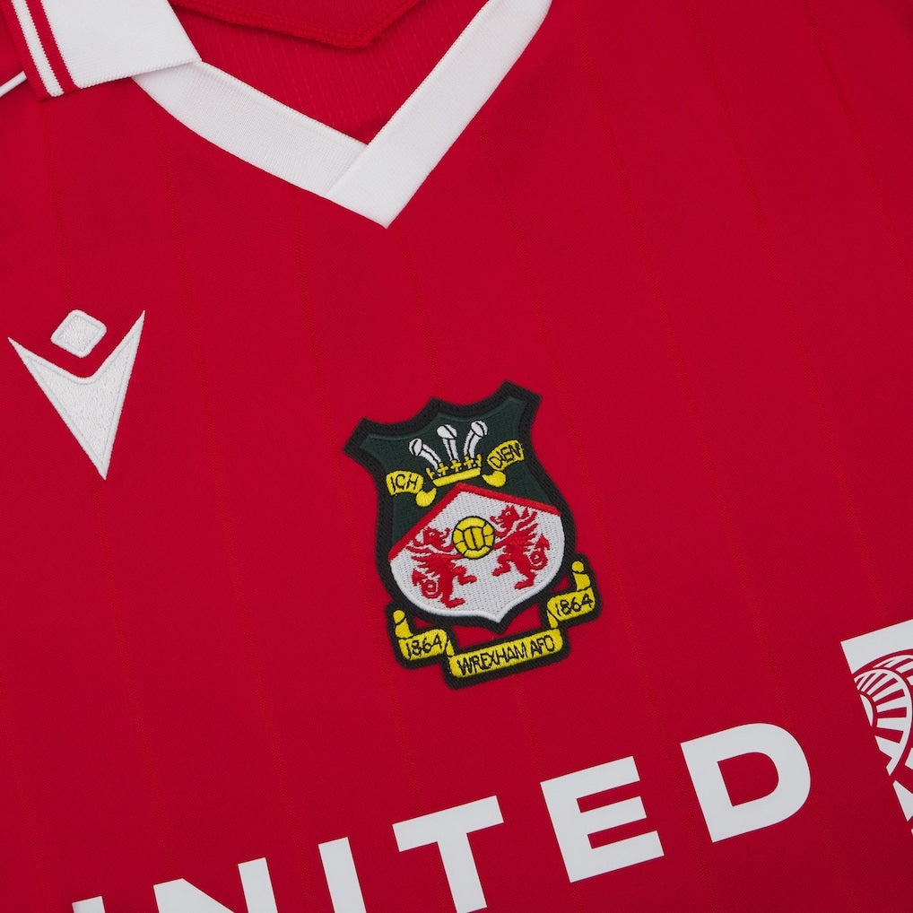 Macron Wrexham Male Adult Red MAC F25 Men's Replica Jersey