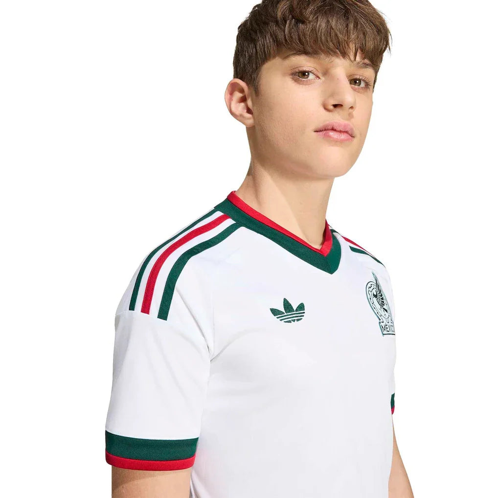Mexico National Team adidas Youth 2026 Away Replica Jersey - White