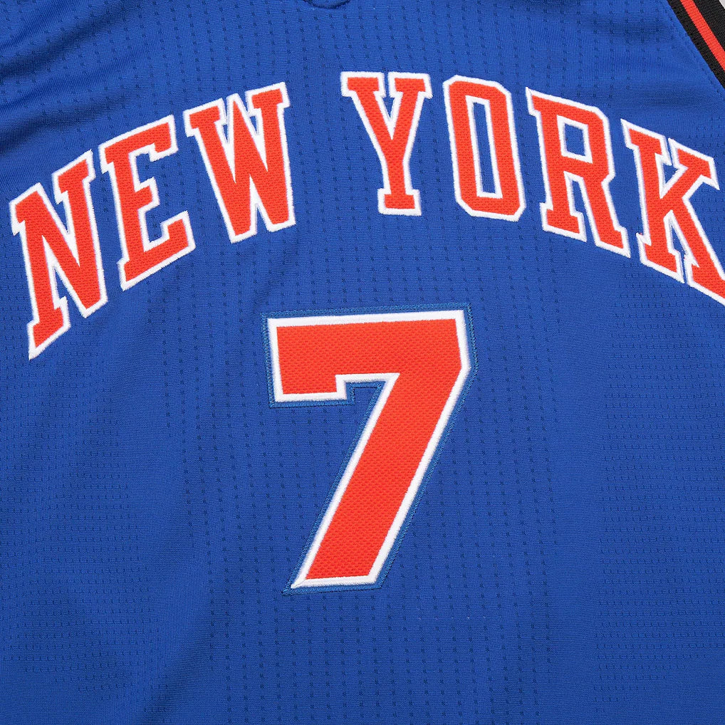 Carmelo Anthony New York Knicks Mitchell & Ness 2010/11 Hardwood Classics Authentic Jersey - Blue