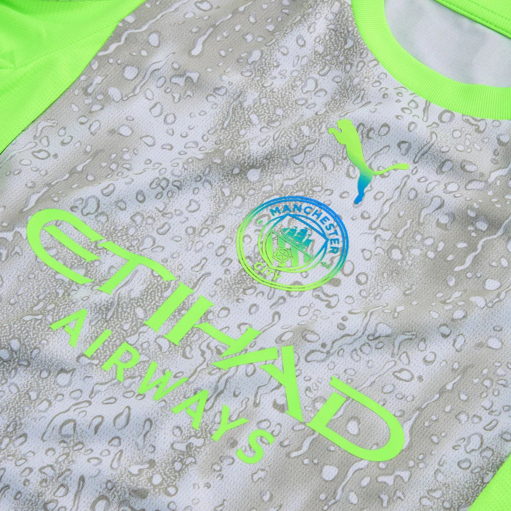 Manchester City Puma Women's 2025/26 Third Replica Jersey - Green/Neon Green
