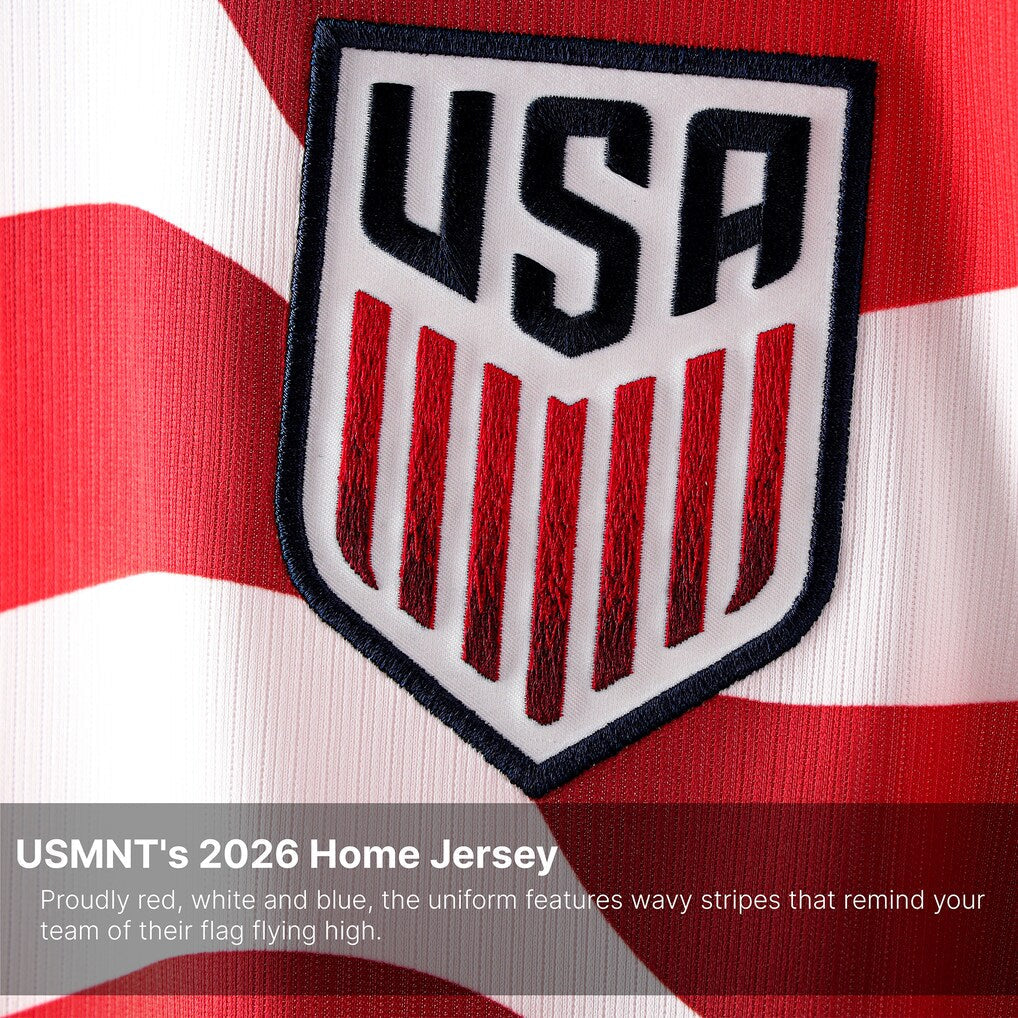 USMNT Nike Youth 2026 Home Stadium Replica Jersey - White