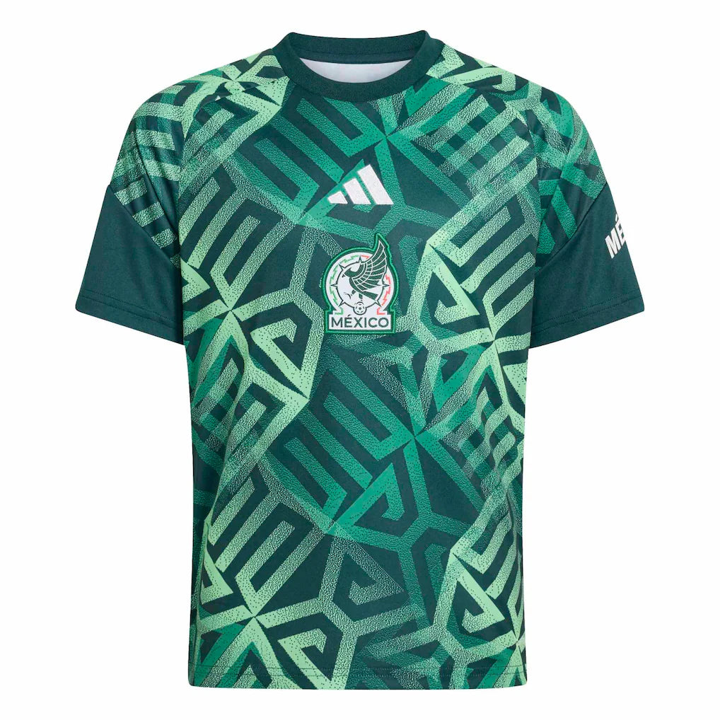 Mexico National Team adidas Youth 2026 Pre-Match Top - Green