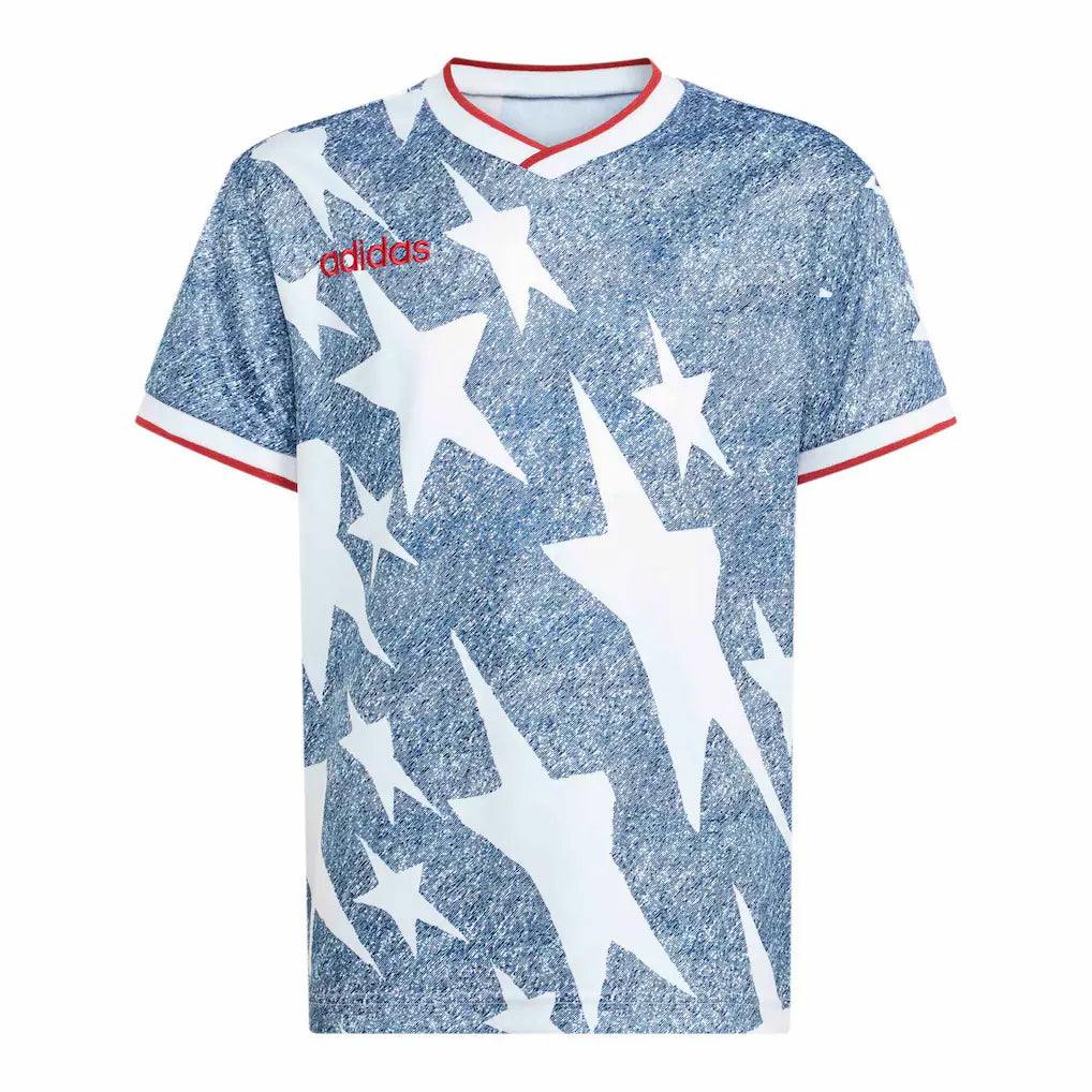 adidas Youth  USA 1994 Denim Graphic Fashion Jersey - Blue