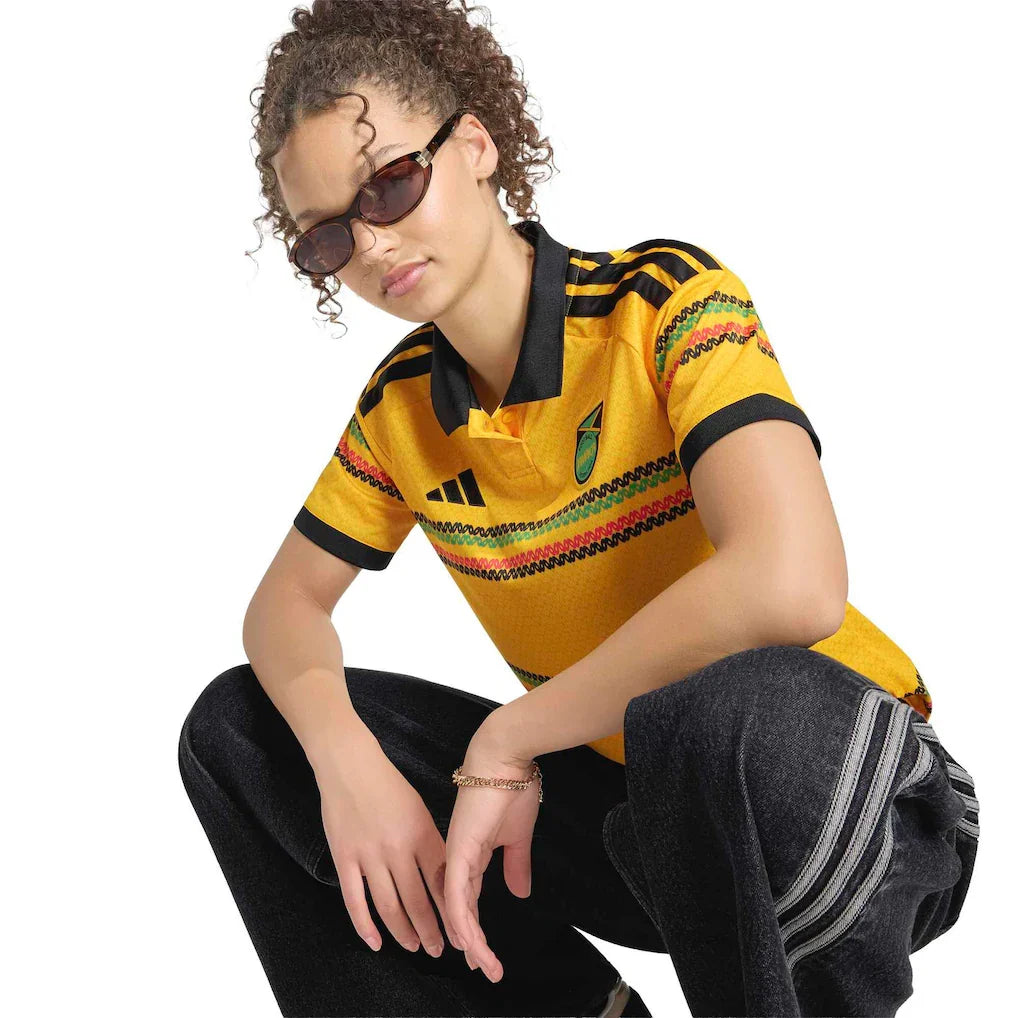 Jamaica National Team adidas Women's 2026 Home Replica Jersey - Yellow