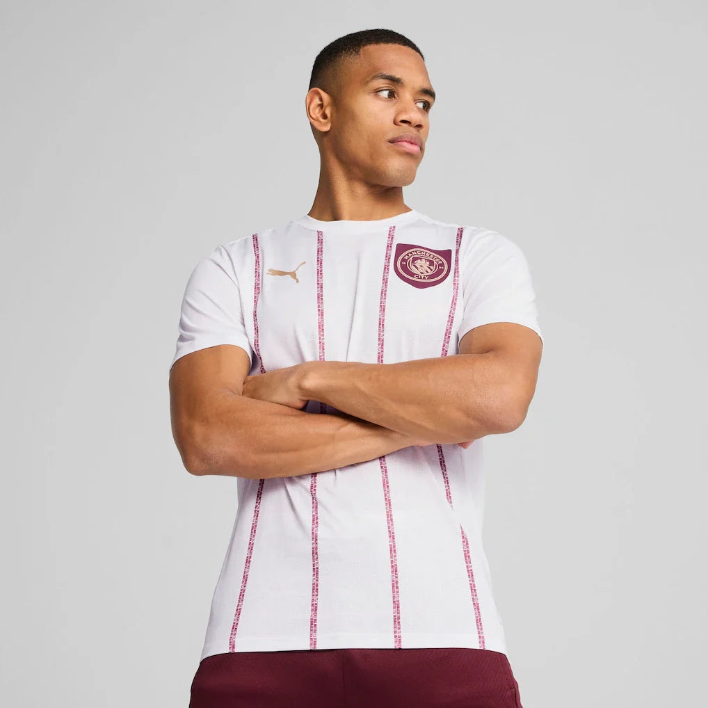 Manchester City Puma 2024/25 Pre-Match Training Jersey - White