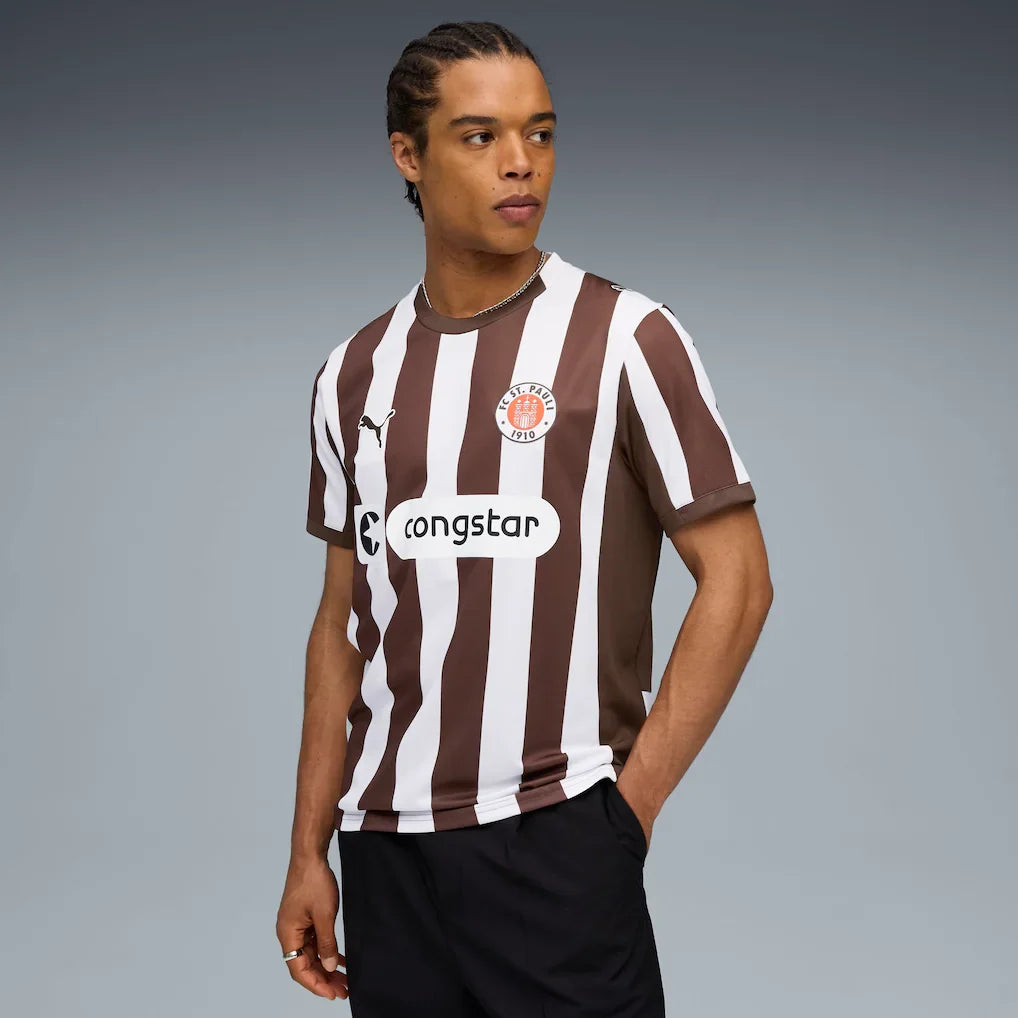 St. Pauli Puma 2025/26 Home Replica Jersey - Brown