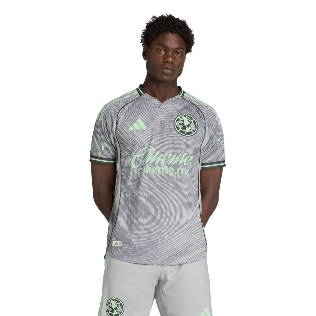 Club America adidas 2025 Third On Field Authentic Jersey - Gray