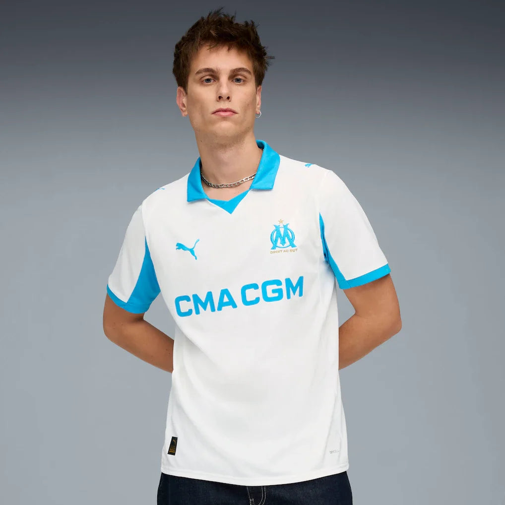 Olympique Marseille Puma 2025/26 Home Replica Jersey - White