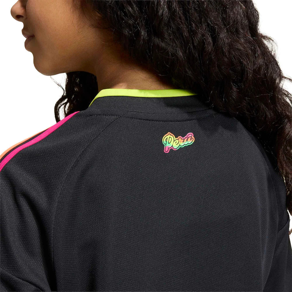 Peru National Team adidas Youth 2026 Away Replica Jersey - Black