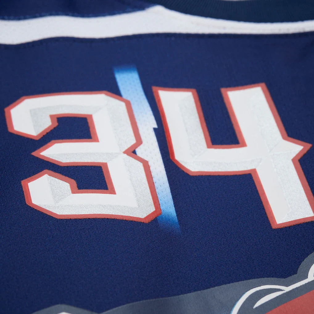 Hakeem Olajuwon Houston Rockets Mitchell & Ness Unisex Maxxed Out Fashion Hockey Jersey - Navy