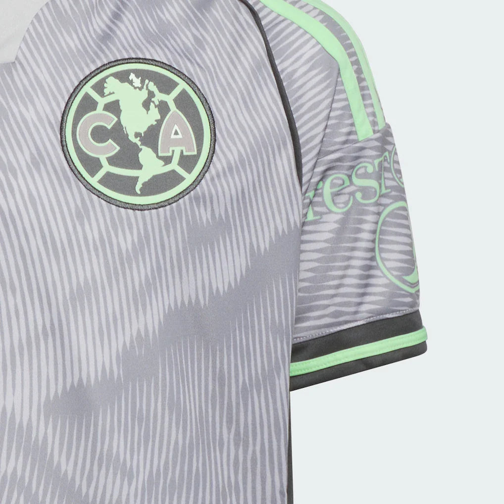 Club America adidas Youth 2025 Third Replica Jersey - Gray