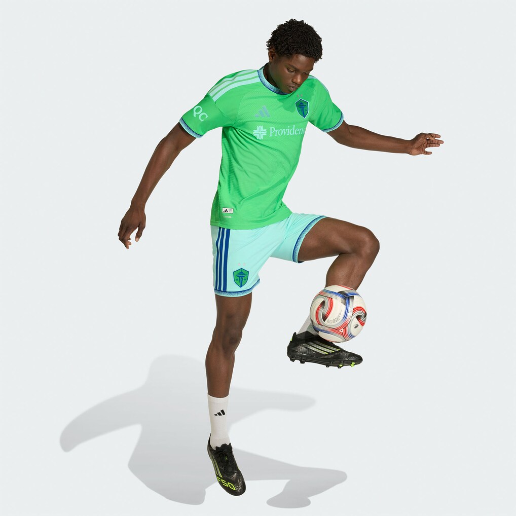 Seattle Sounders FC adidas 2026 The Evergreen State Kit On-Field Authentic Patch Jersey - Rave Green