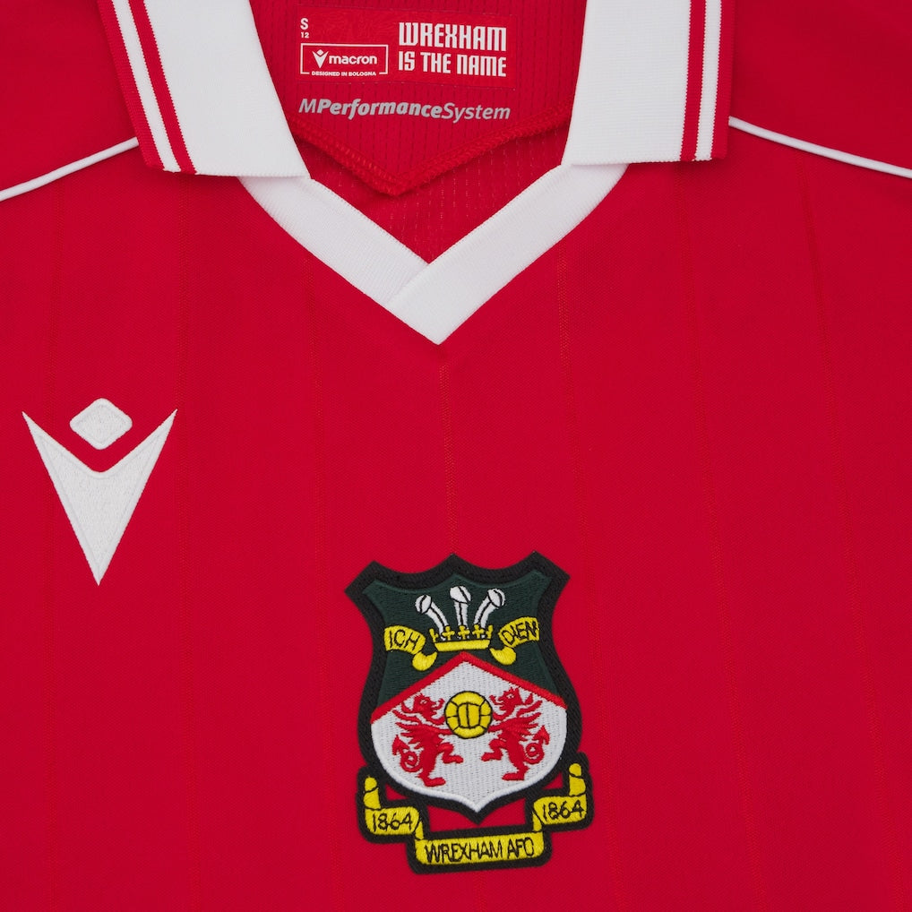 Wrexham Macron Women's 2025/26 Home Replica Jersey - Red