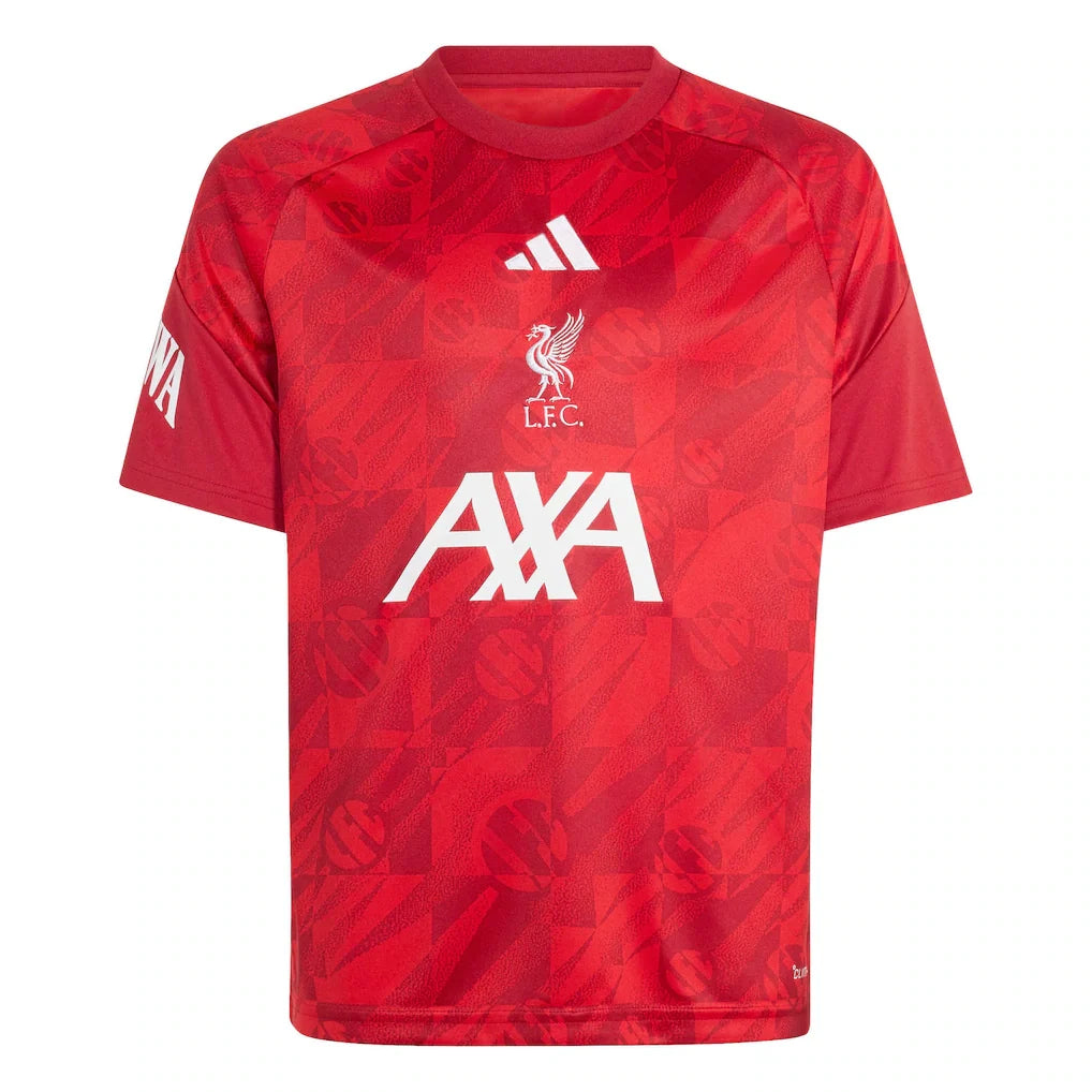 Liverpool adidas Youth 2026 Home Pre-Match Top - Red