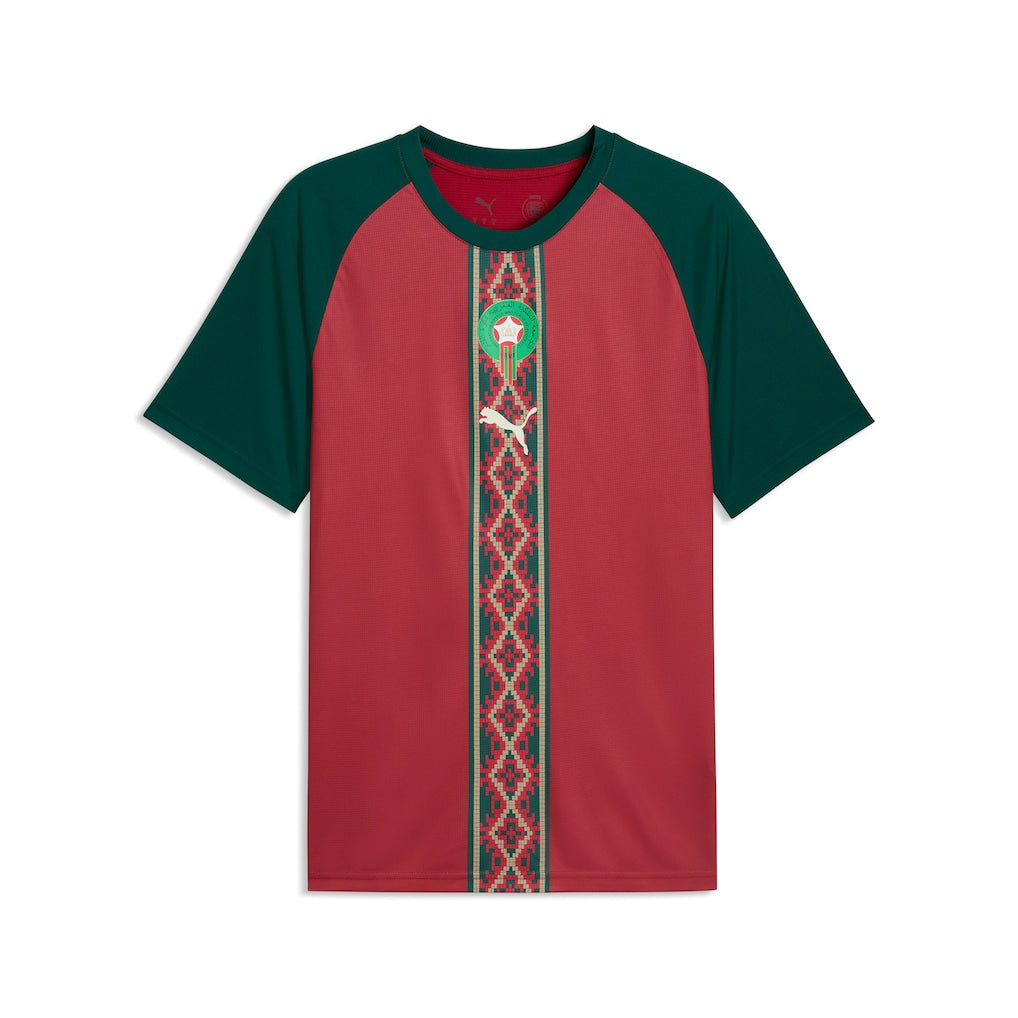 Morocco National Team Puma 2026 Pre-Match Top - Crimson