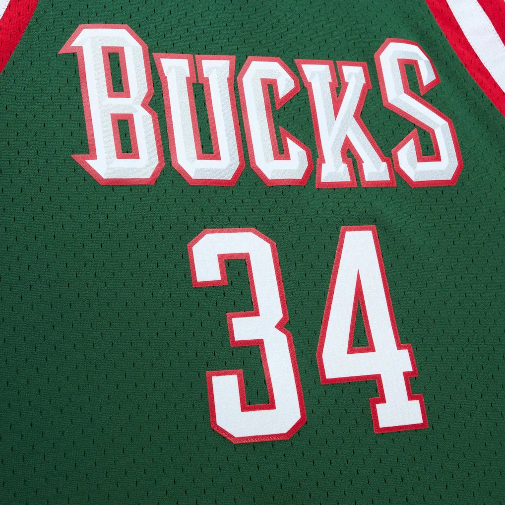 Giannis Antetokounmpo Milwaukee Bucks Mitchell & Ness 2013/14 Hardwood Classics Swingman Jersey - Hunter Green