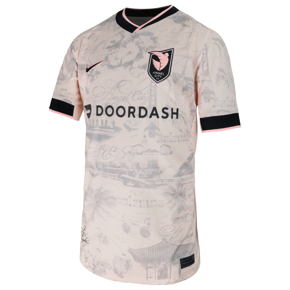 Angel City FC Nike Youth 2026 Secondary Stadium Replica Jersey - Tan