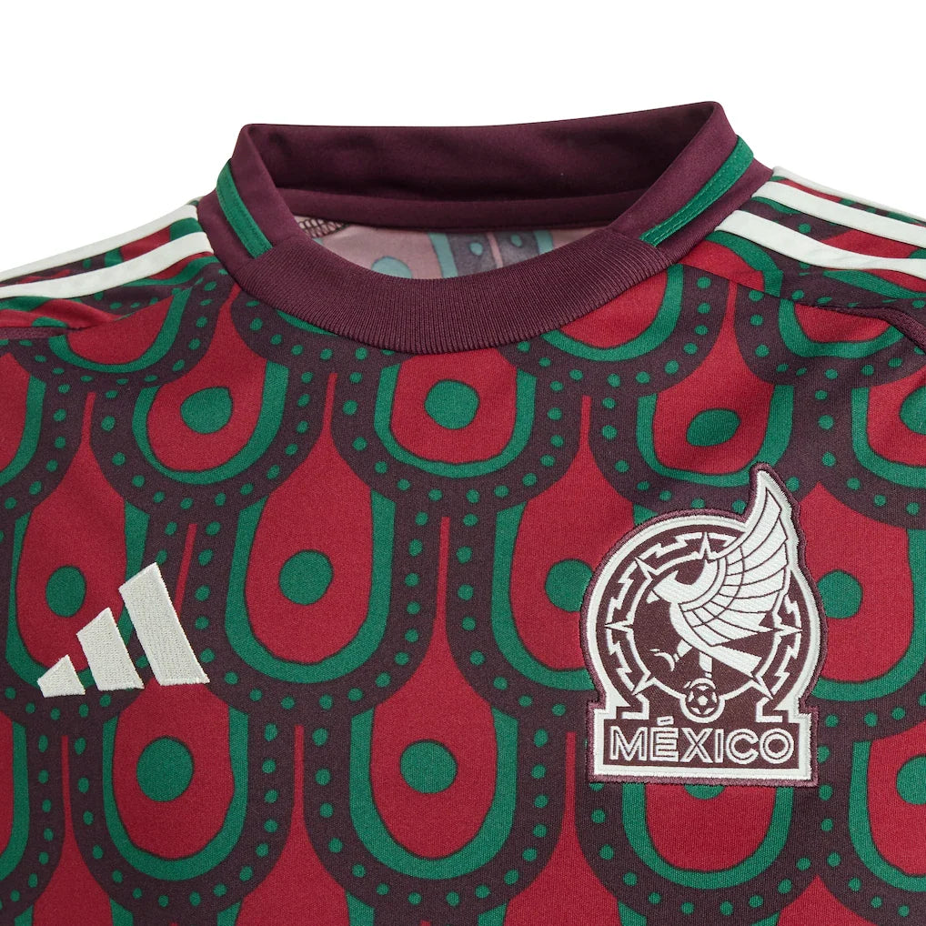 Mexico National Team adidas Youth 2024 Home Replica Jersey - Burgundy
