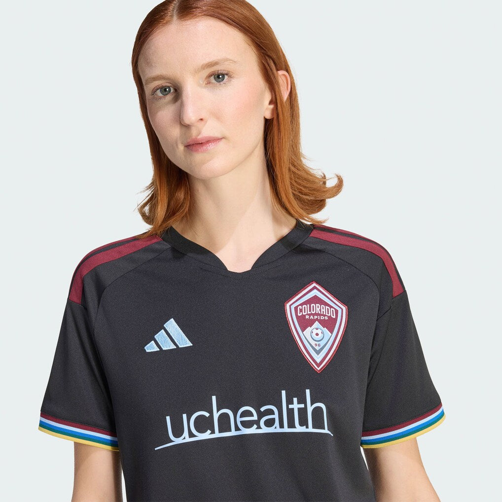 Colorado Rapids adidas Women's 2026 Colorful Colorado Replica Jersey - Black