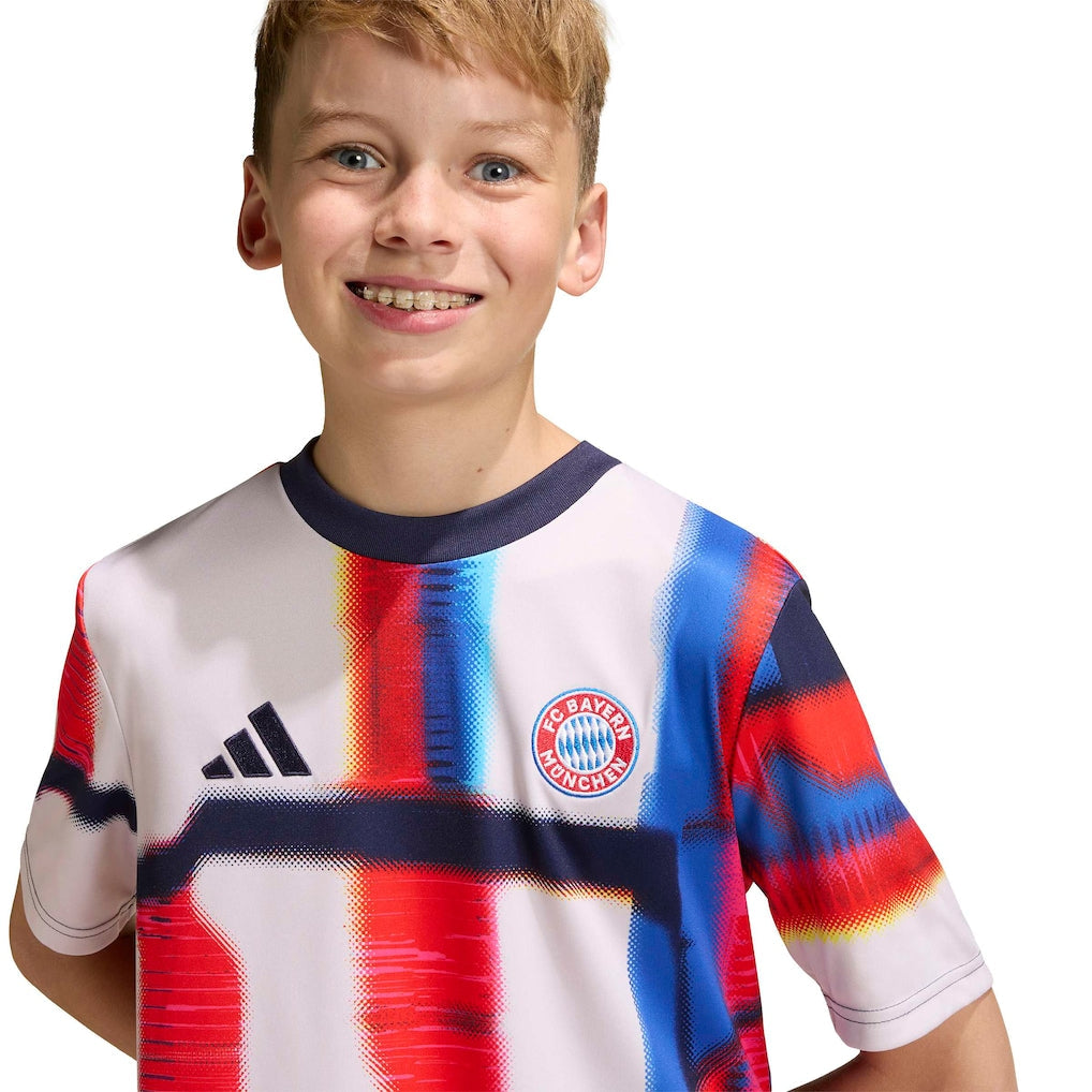 Bayern Munich adidas Youth 2025/26 Pre-Match Training Jersey - Navy