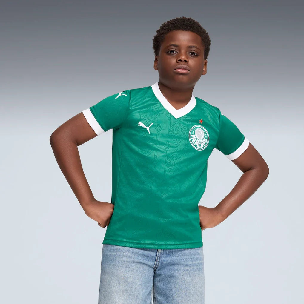 SE Palmeiras Puma Youth 2025/26 Home Replica Jersey - Green