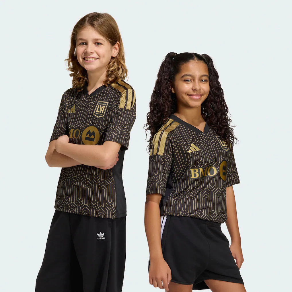 LAFC adidas Youth 2026 Primary Kit Replica Jersey - Black