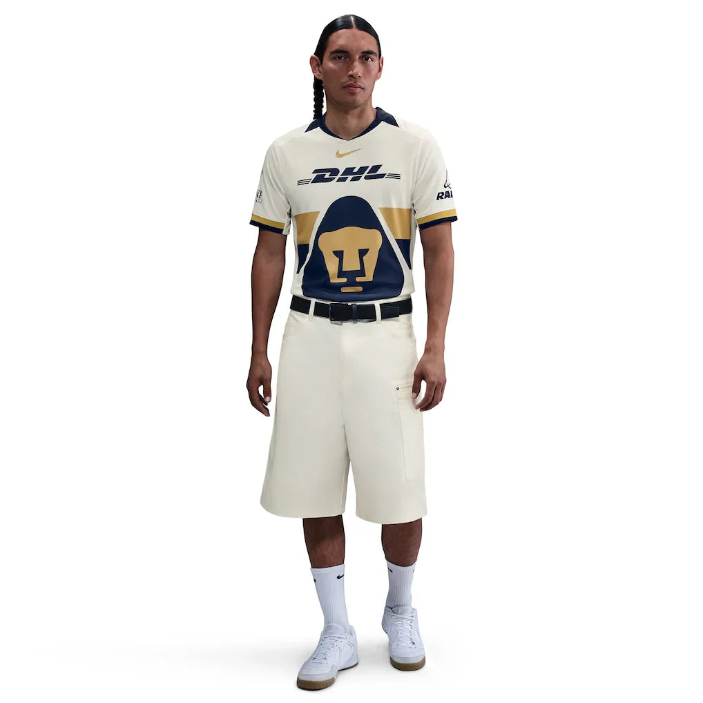 Pumas Nike 2025/26 Home Replica Jersey - Cream