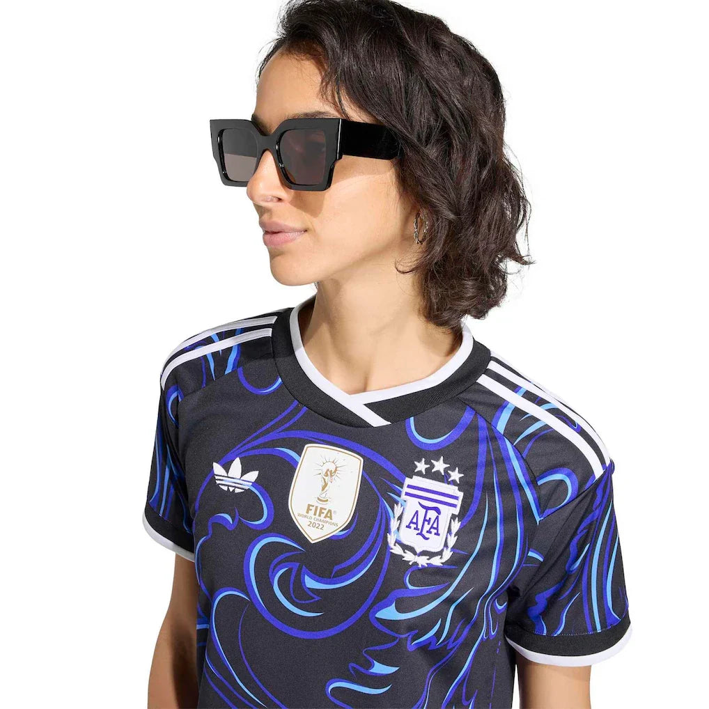 Argentina National Team adidas Women's 2026 Away Replica Jersey - Black