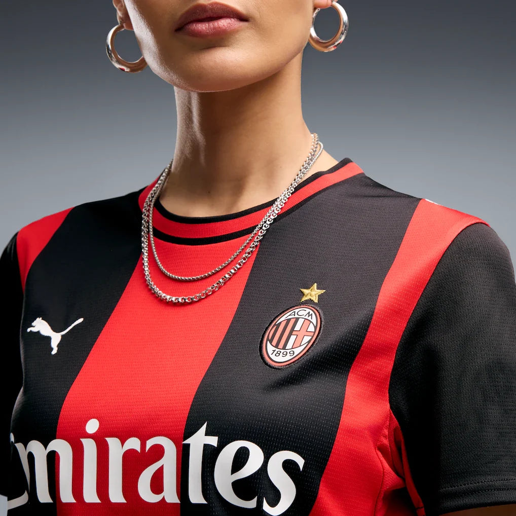 AC Milan Puma Women's 2026/27 Home Replica Jersey - Black/Red