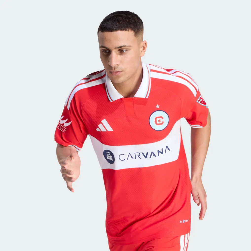 Chicago Fire adidas 2026 Forever Red On-Field Authentic Patch Jersey - Red