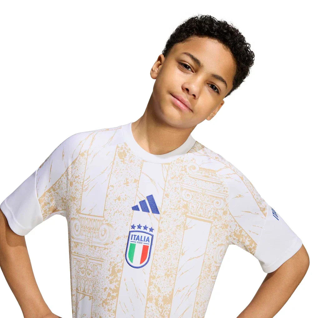 Italy National Team adidas Youth 2026 Pre-Match Top - White