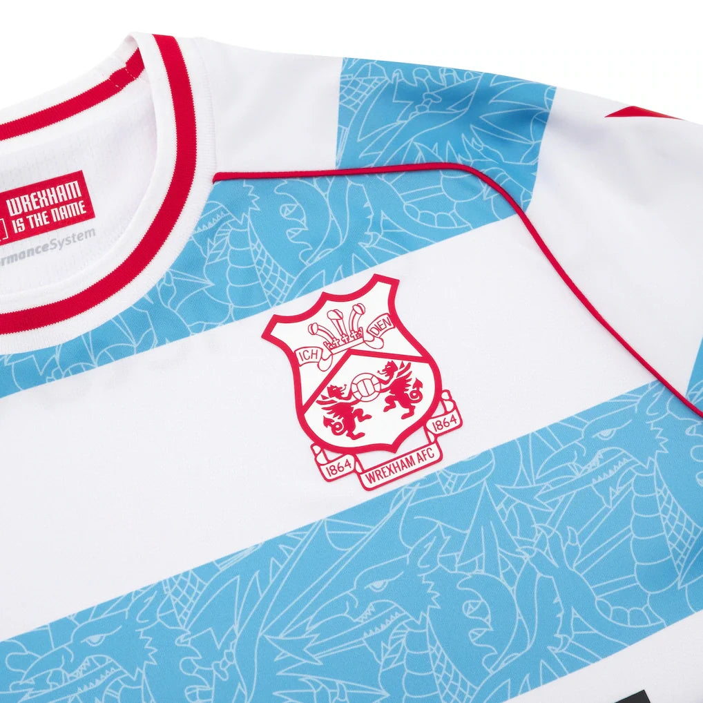 Macron Wrexham Male Adult White MAC F25 Men's Replica Jersey