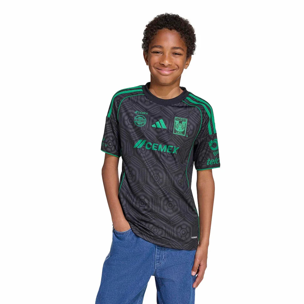 Tigres UANL adidas Youth 2025/26 Third Replica Jersey - Gray